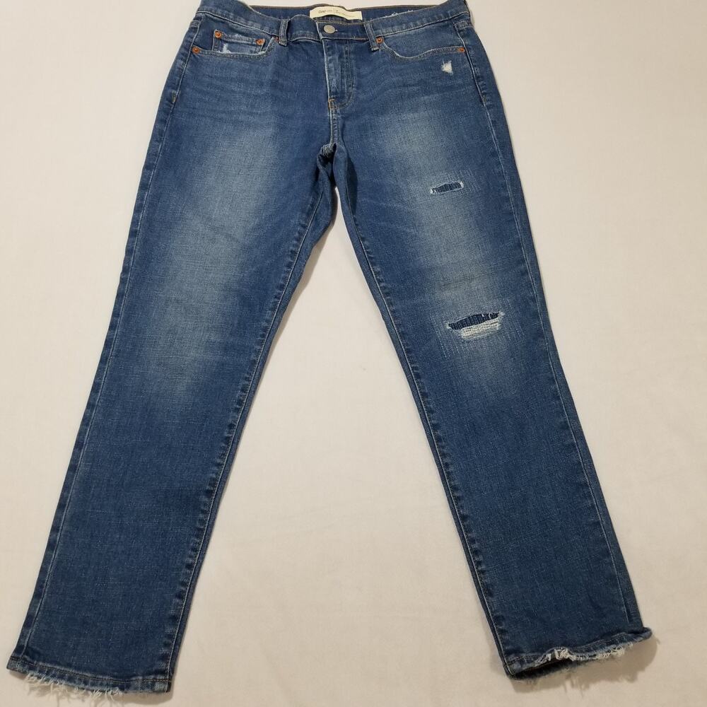 GAP Jeans Womens Size 29 Mid Rise Best Girlfriend Ankle Crop Medium Wash Classic - Picture 10 of 10